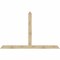 Ekena Millwork Portland Rough Sawn Timber Gable Bracket, Douglas Fir, 108"W x 68"H x 2"D x 6"F, 15/12 Pitch GBW108X68X0206POR00RDF - alternate 1